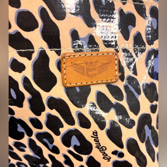 Consuela Leopard Big Blue Bag Jag Print Tote Bag - Picture 2 of 4